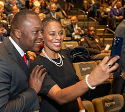 Dr. Daria Willis and Calvin Ball