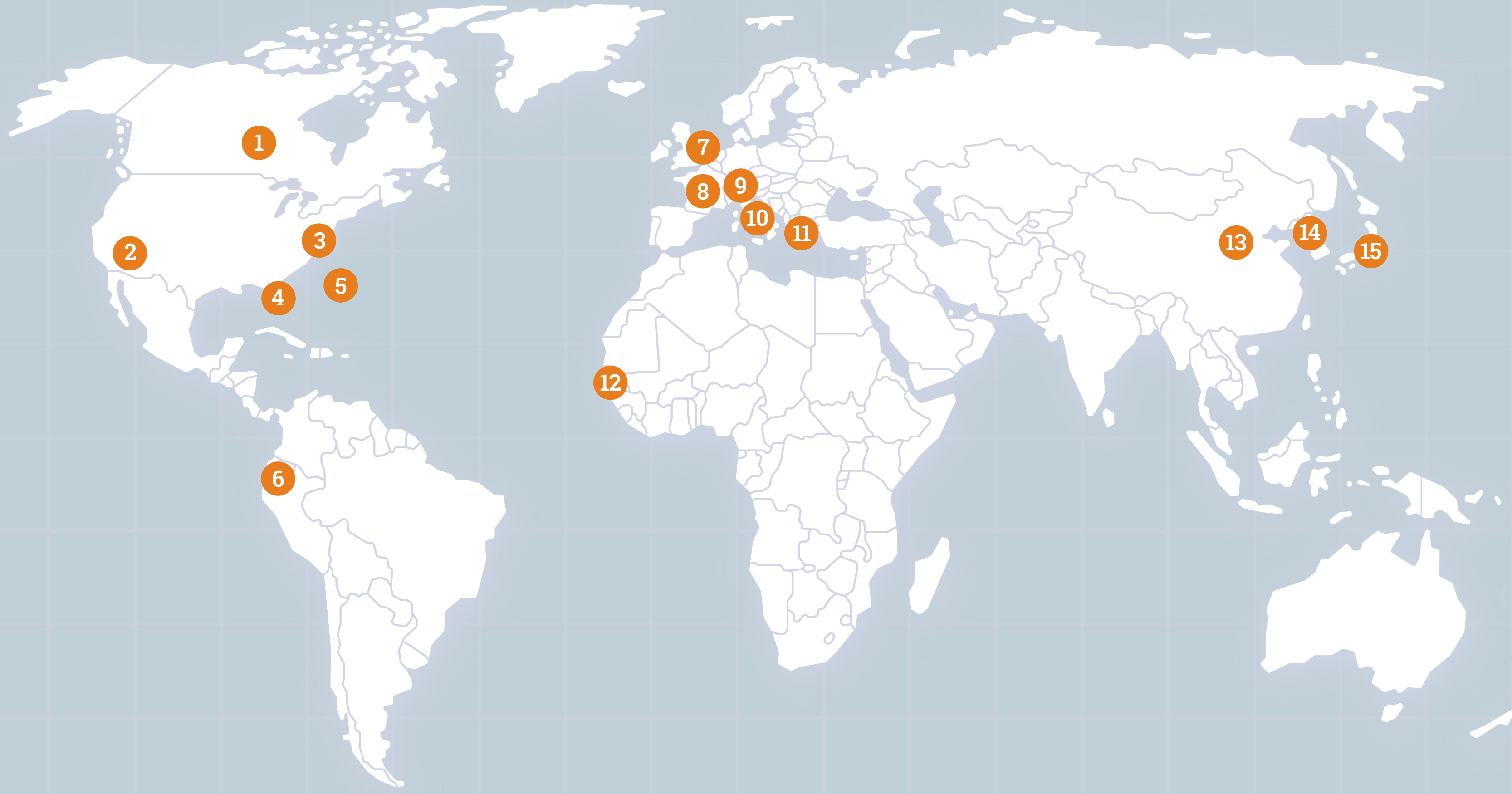 Map of World Highlighting HCC Impact