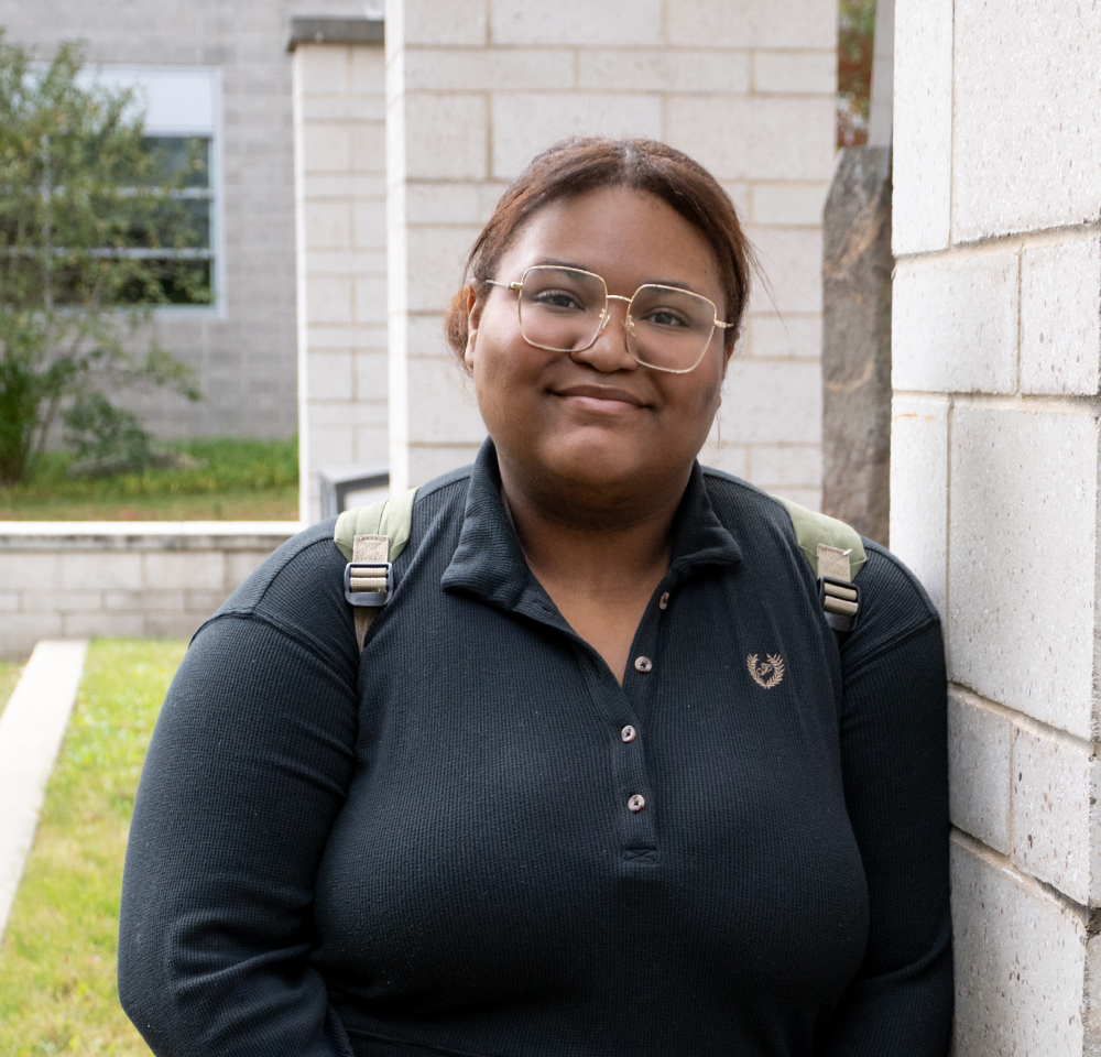 A profile photo of Kemberly Bruno outside at HCC.