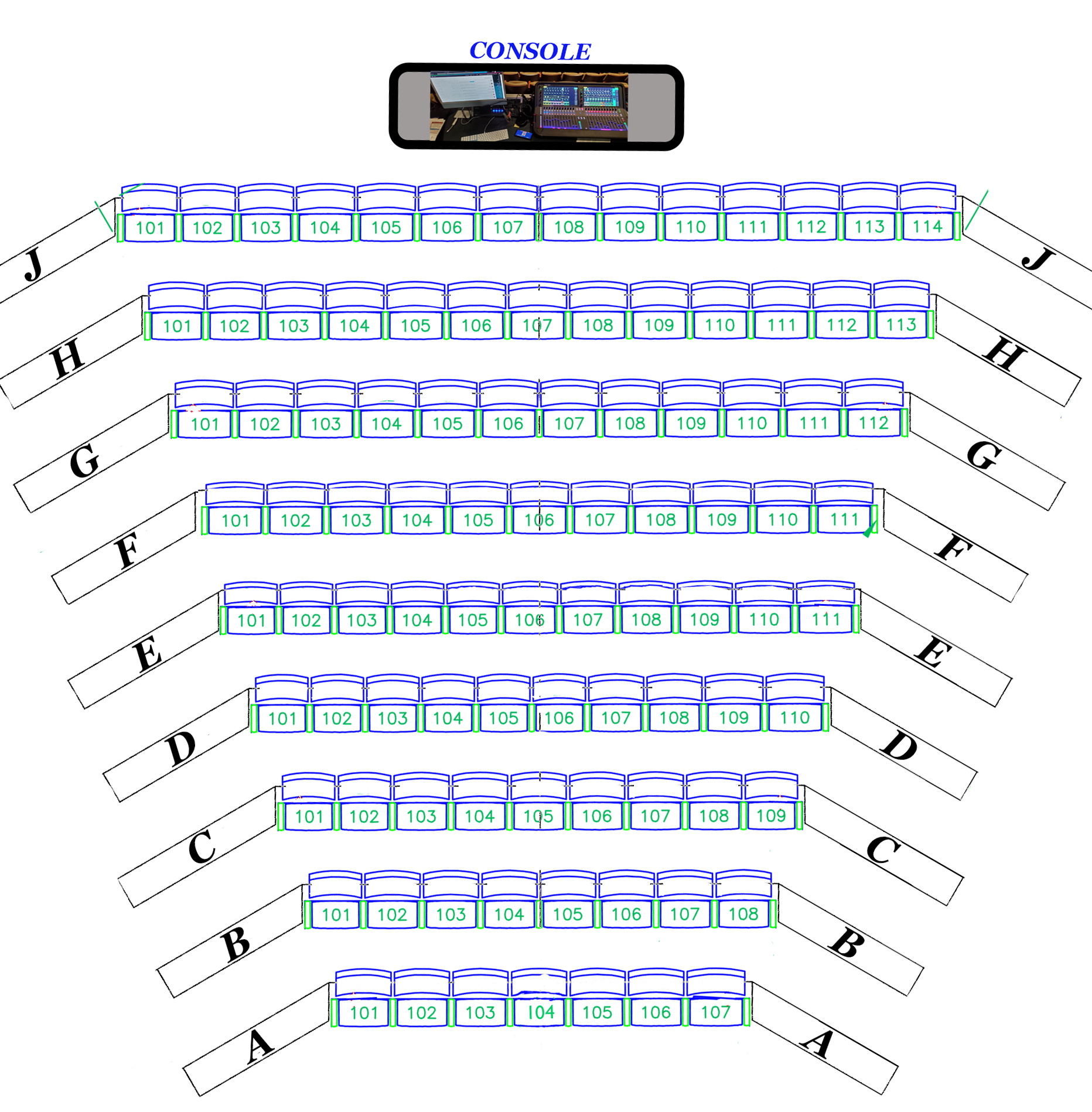 Smith Theatre Center Orchestra Seating