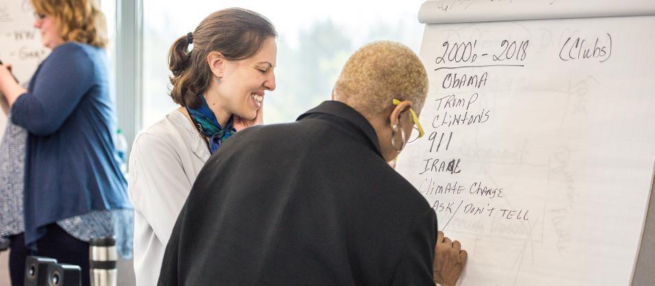 Students learning together