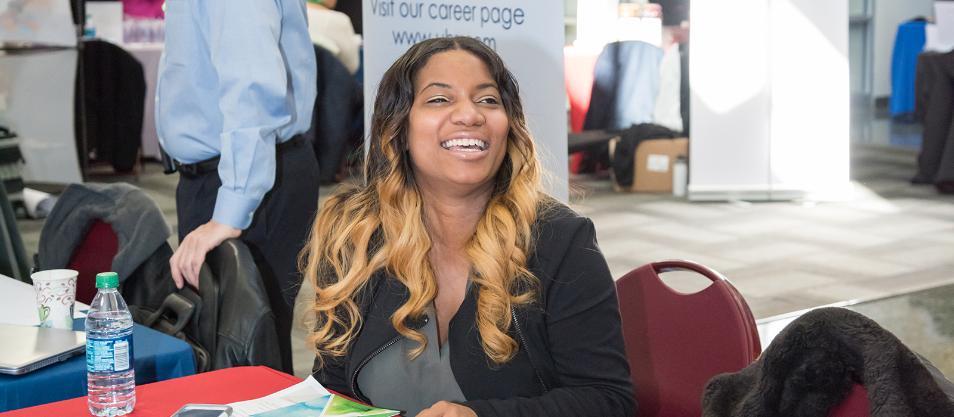 Business opportunities at HCC's job fair.