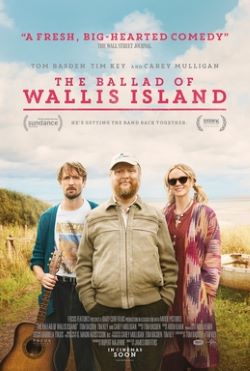 Carey Mulligan, Tom Basden, and Tim Key in The Ballad of Wallis Island (2025)