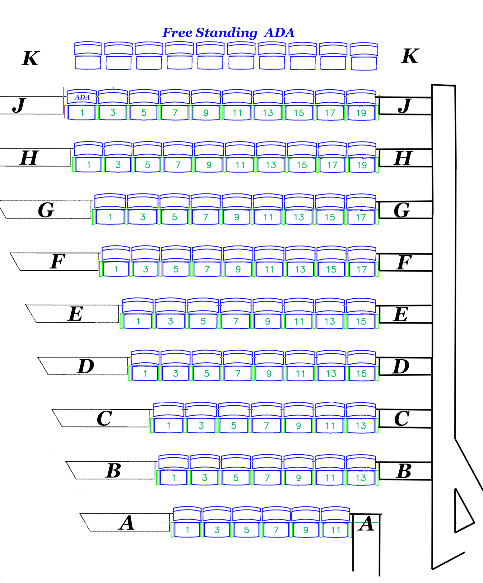 Smith Theatre House Left Orchestra Seating