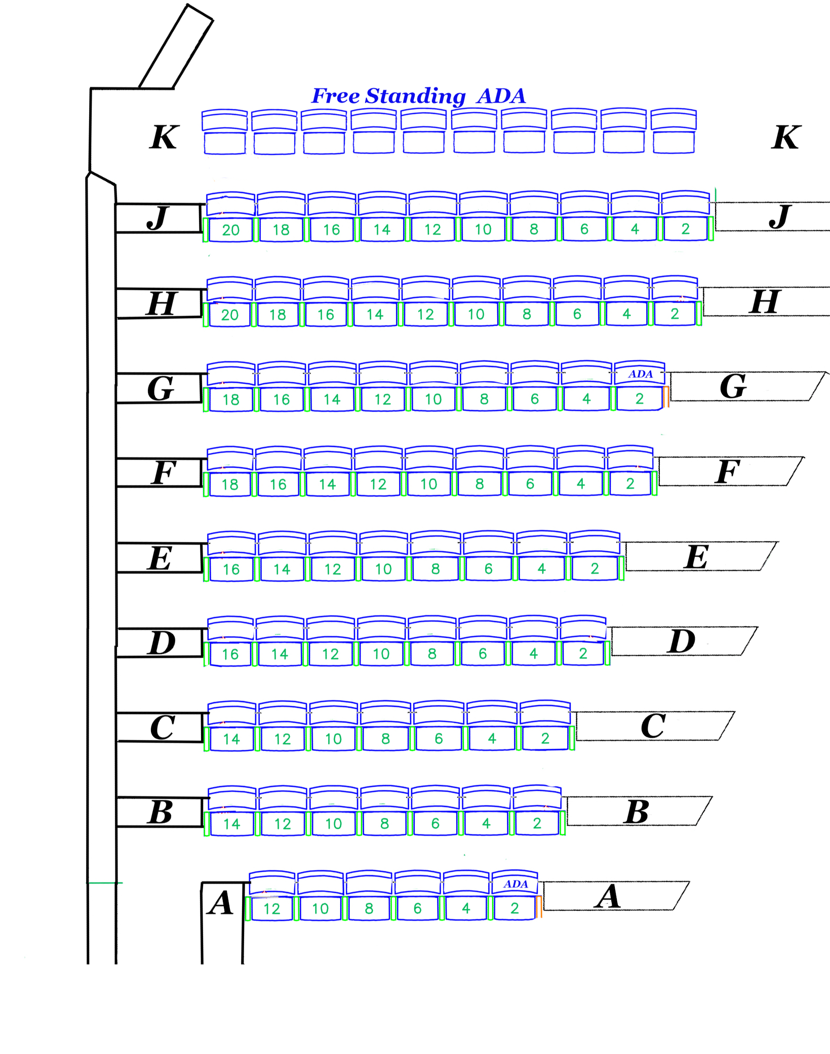 Smith Theatre House Right Orchestra Seating
