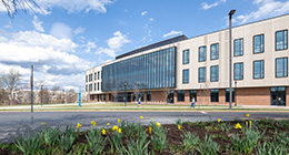 Spring photo of the Kahlert Complex