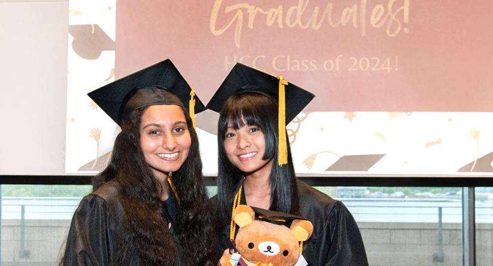 Two graduating students