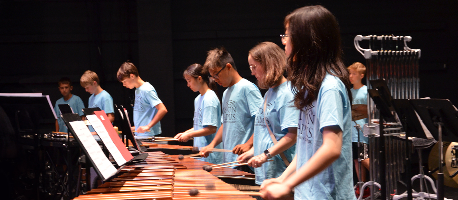 A Kids on Campus class for Drummin Dragons