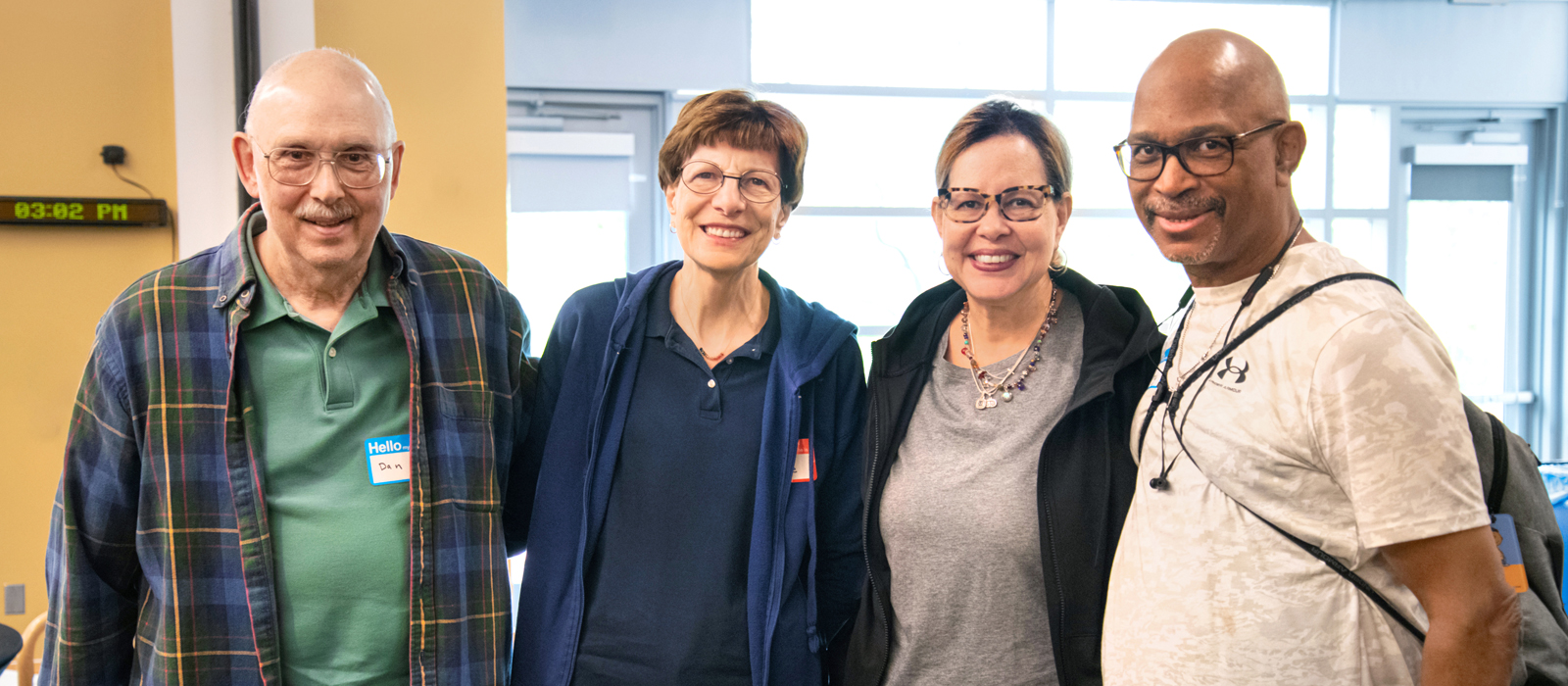 Active older adults enjoying the Oasis seminar.