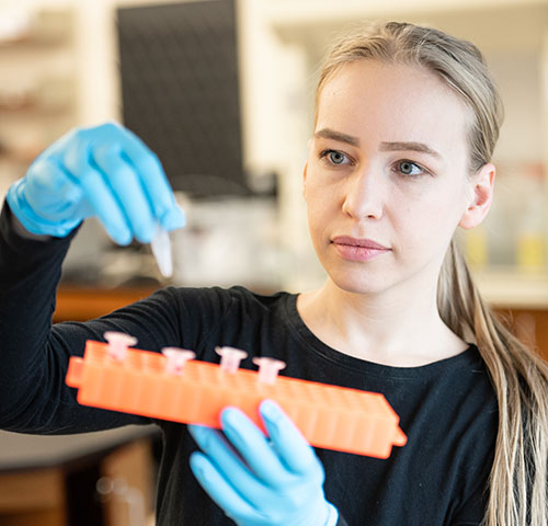 Yuliia practicing her craft