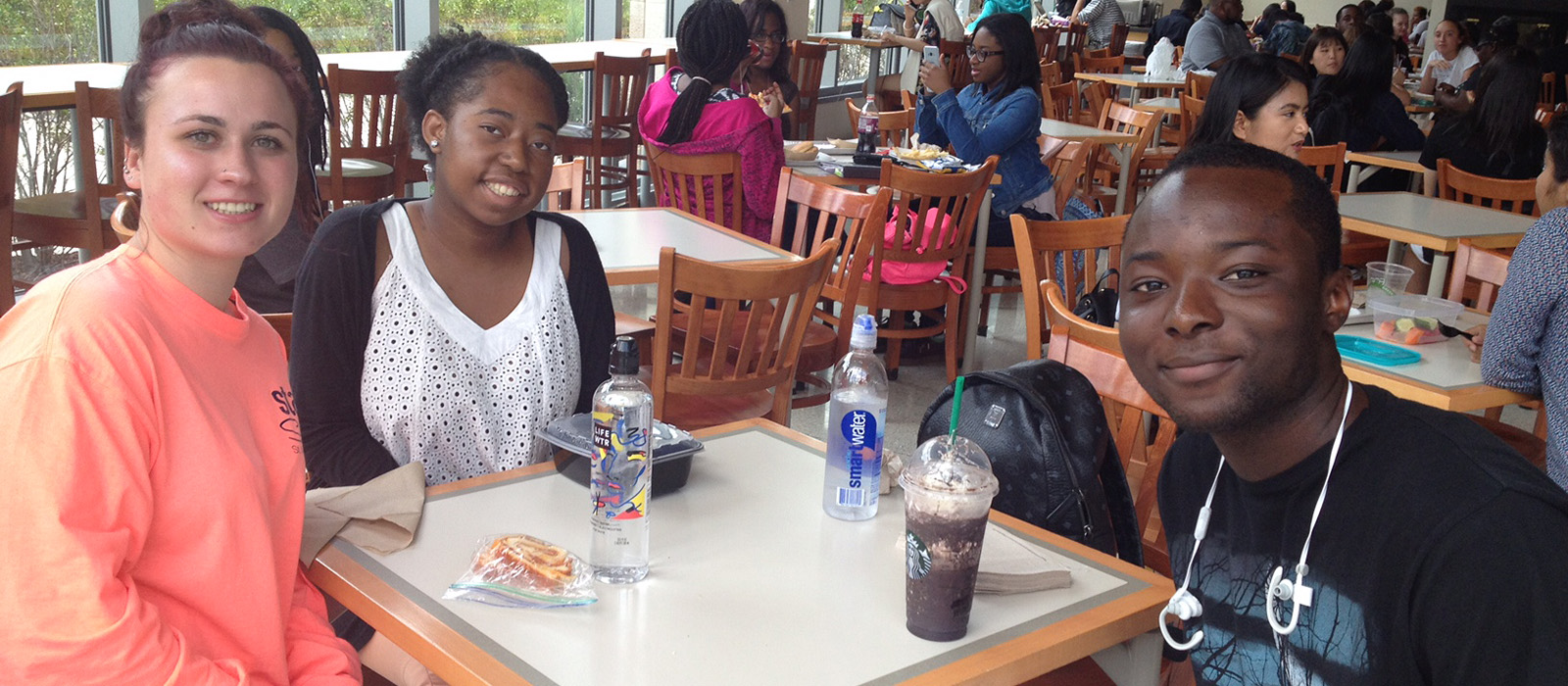 Project Access- Students in the Cafe on the Quad