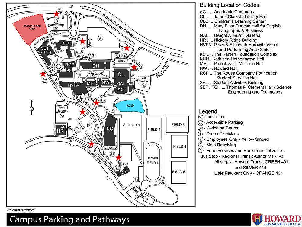 Campus Site Evacuation Map 2025