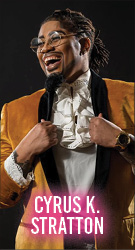 Drag performer Cyrus K. Stratton
